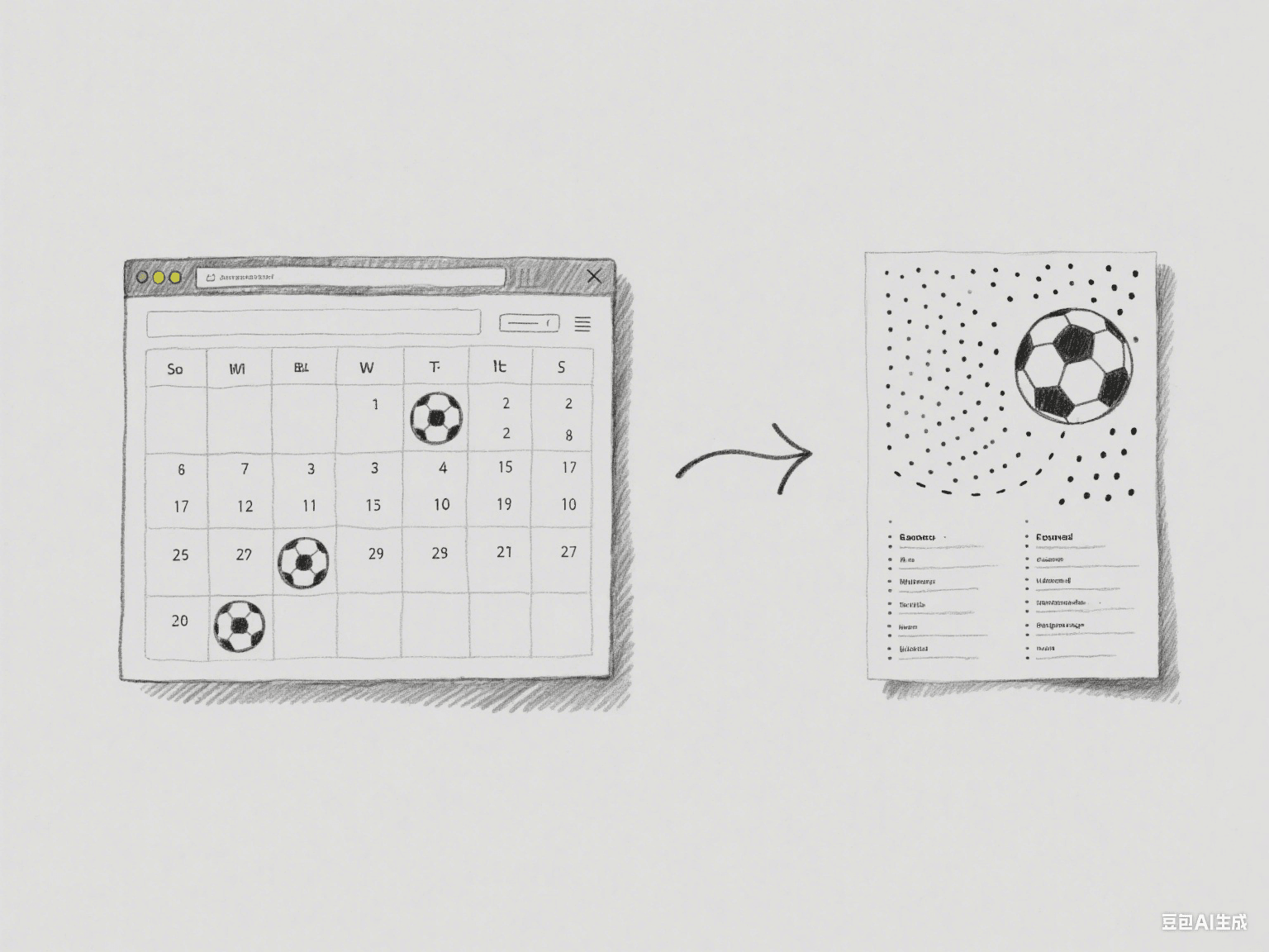 Exported football fixtures PDF preview